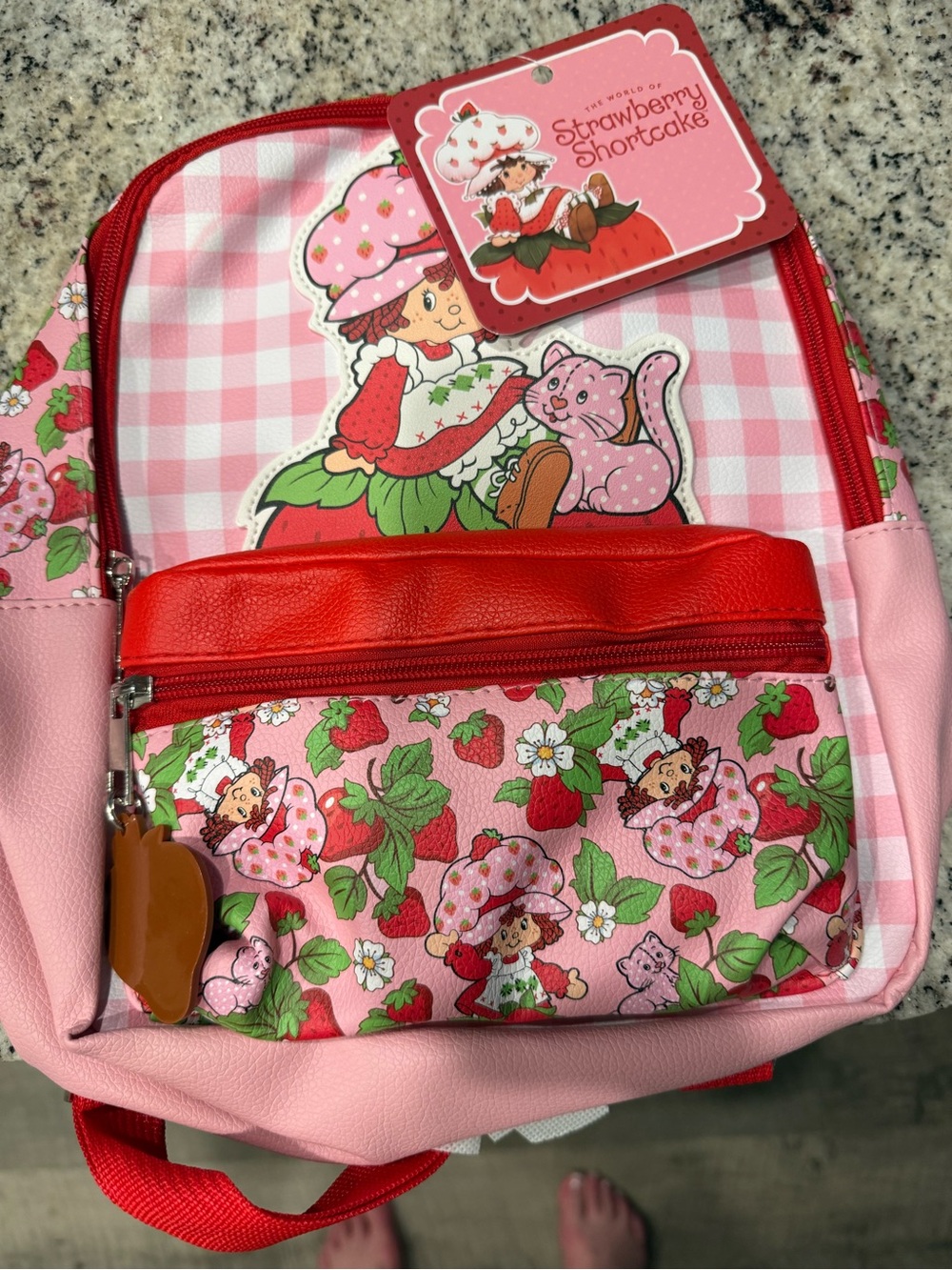 Strawberry Shortcake Kids Pink & Red Backpack